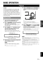 Предварительный просмотр 21 страницы Yamaha RX V365 - AV Receiver Owner'S Manual