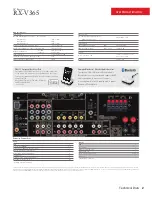 Preview for 2 page of Yamaha RX-V365 Specifications