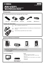 Preview for 73 page of Yamaha RX-V371 Series Owner'S Manual