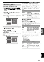 Preview for 95 page of Yamaha RX-V3800 - AV Receiver Owner'S Manual