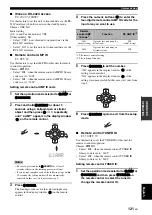 Preview for 123 page of Yamaha RX-V3800 - AV Receiver Owner'S Manual