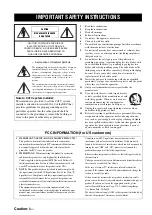 Предварительный просмотр 2 страницы Yamaha RX V3900 - AV Network Receiver Owner'S Manual