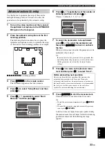 Предварительный просмотр 37 страницы Yamaha RX V3900 - AV Network Receiver Owner'S Manual