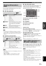 Предварительный просмотр 73 страницы Yamaha RX V3900 - AV Network Receiver Owner'S Manual