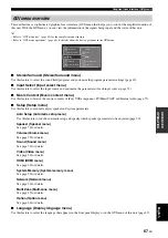 Предварительный просмотр 71 страницы Yamaha RX-V3900 Owner'S Manual