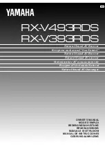 Yamaha RX-V393RDS Owner'S Manual preview