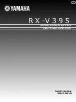 Preview for 1 page of Yamaha RX-V395 Owner'S Manual