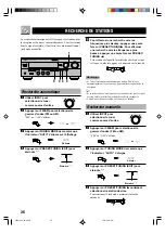 Preview for 79 page of Yamaha RX-V396 Owner'S Manual