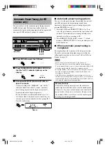 Предварительный просмотр 32 страницы Yamaha RX-V420 Owner'S Manual