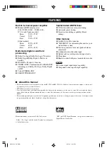 Preview for 6 page of Yamaha RX-V430 Owner'S Manual