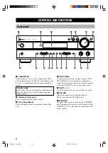 Preview for 8 page of Yamaha RX-V430 Owner'S Manual