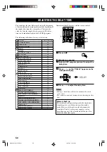 Preview for 54 page of Yamaha RX-V430 Owner'S Manual