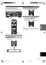 Preview for 29 page of Yamaha RX-V430RDS Owner'S Manual