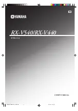 Preview for 1 page of Yamaha RX-V440 - 6.1 Channel Home Theater Receiver Owner'S Manual