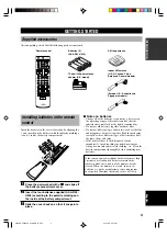 Предварительный просмотр 7 страницы Yamaha RX-V440 - 6.1 Channel Home Theater Receiver Owner'S Manual