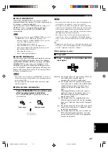 Preview for 31 page of Yamaha RX-V440 - 6.1 Channel Home Theater Receiver Owner'S Manual