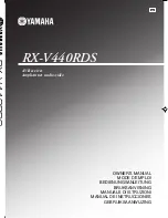 Preview for 1 page of Yamaha RX-V440RDS Owner'S Manual