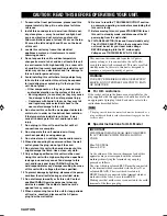 Preview for 2 page of Yamaha RX-V440RDS Owner'S Manual