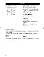 Preview for 4 page of Yamaha RX-V440RDS Owner'S Manual