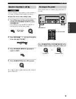 Preview for 25 page of Yamaha RX-V457 Owner'S Manual