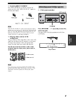 Preview for 31 page of Yamaha RX-V457 Owner'S Manual