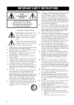 Preview for 2 page of Yamaha RX-V459 - AV Receiver - 6.1 Channel Owner'S Manual