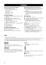 Preview for 6 page of Yamaha RX-V459 - AV Receiver - 6.1 Channel Owner'S Manual