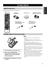 Preview for 7 page of Yamaha RX-V459 - AV Receiver - 6.1 Channel Owner'S Manual