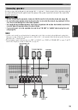 Preview for 17 page of Yamaha RX-V459 - AV Receiver - 6.1 Channel Owner'S Manual