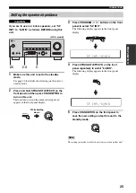 Preview for 29 page of Yamaha RX-V459 - AV Receiver - 6.1 Channel Owner'S Manual