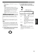 Preview for 37 page of Yamaha RX-V459 - AV Receiver - 6.1 Channel Owner'S Manual