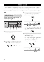 Preview for 48 page of Yamaha RX-V459 - AV Receiver - 6.1 Channel Owner'S Manual