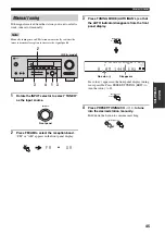 Preview for 49 page of Yamaha RX-V459 - AV Receiver - 6.1 Channel Owner'S Manual