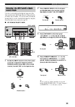 Preview for 59 page of Yamaha RX-V459 - AV Receiver - 6.1 Channel Owner'S Manual