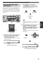 Preview for 63 page of Yamaha RX-V459 - AV Receiver - 6.1 Channel Owner'S Manual