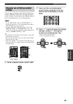 Preview for 69 page of Yamaha RX-V459 - AV Receiver - 6.1 Channel Owner'S Manual