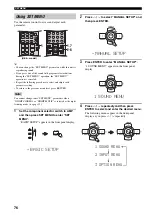 Preview for 80 page of Yamaha RX-V459 - AV Receiver - 6.1 Channel Owner'S Manual