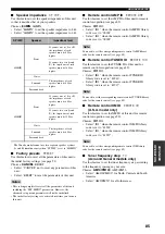 Preview for 89 page of Yamaha RX-V459 - AV Receiver - 6.1 Channel Owner'S Manual