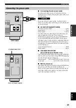 Предварительный просмотр 27 страницы Yamaha RX-V4600 - AV Receiver Owner'S Manual