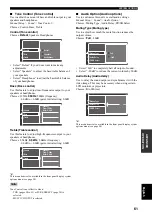 Предварительный просмотр 63 страницы Yamaha RX-V4600 - AV Receiver Owner'S Manual