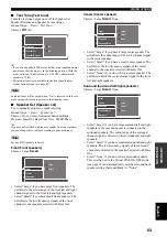 Предварительный просмотр 65 страницы Yamaha RX-V4600 - AV Receiver Owner'S Manual