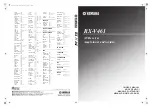 Preview for 1 page of Yamaha RX-V461 - AV Receiver Owner'S Manual