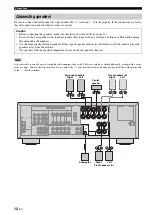 Preview for 14 page of Yamaha RX-V461 - AV Receiver Owner'S Manual