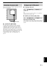 Preview for 23 page of Yamaha RX-V461 - AV Receiver Owner'S Manual