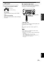 Preview for 25 page of Yamaha RX-V461 - AV Receiver Owner'S Manual