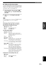 Preview for 41 page of Yamaha RX-V461 - AV Receiver Owner'S Manual