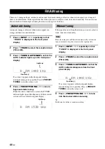 Preview for 42 page of Yamaha RX-V461 - AV Receiver Owner'S Manual