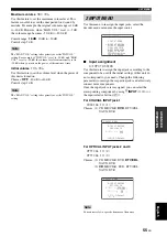 Preview for 57 page of Yamaha RX-V461 - AV Receiver Owner'S Manual