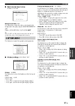 Preview for 59 page of Yamaha RX-V461 - AV Receiver Owner'S Manual