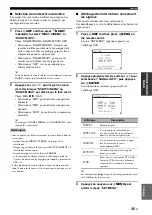 Preview for 115 page of Yamaha RX-V461 - AV Receiver Owner'S Manual